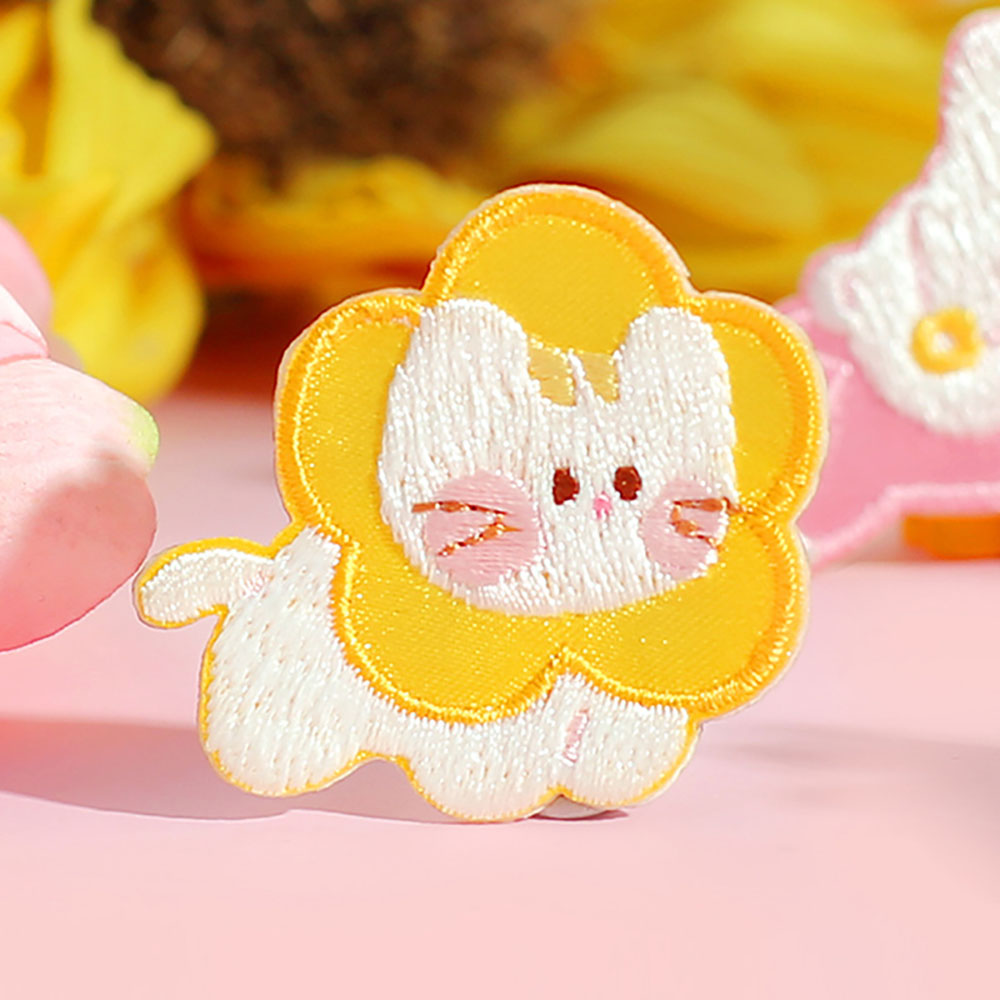 Embroidery Rabbit - 만화 토끼 곰 고양이 개 귀여운