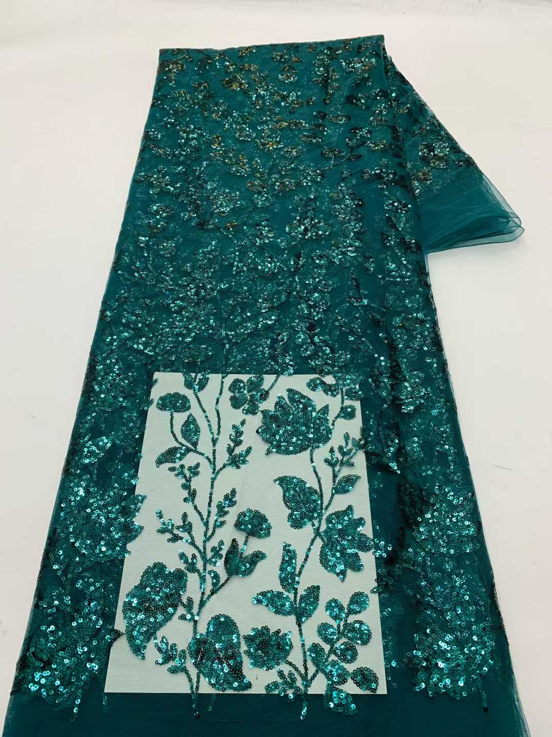 스팽글이 있는 아프리카 레이스 원단, 나이지리아 자수  - Embroidery Net Fabric 리뷰 및 가격