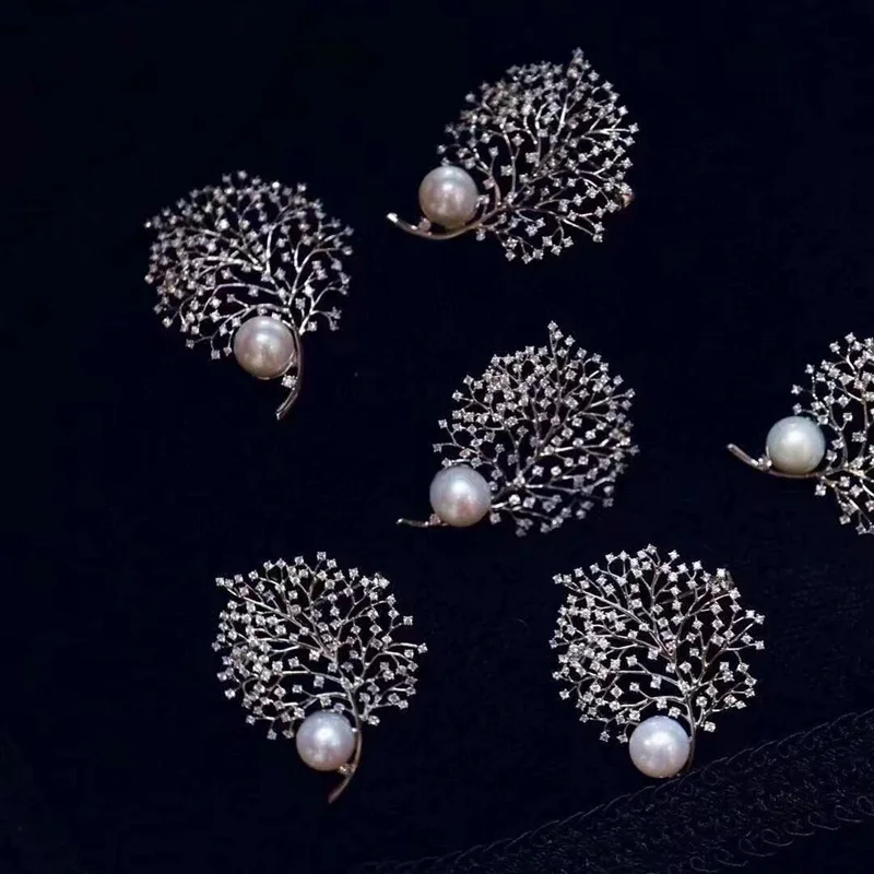 천연 담수 진주 브로치, 하늘 별 지르콘 산호 소원 나 - Embroidery Australia 리뷰 및 가격