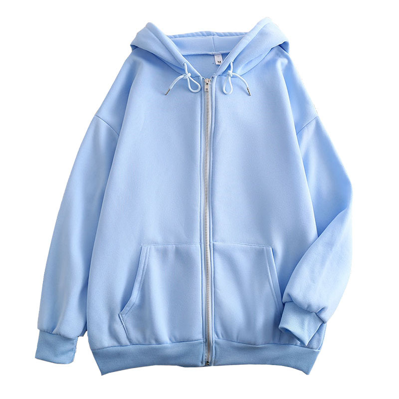 봄가을용 지퍼 솔리드 컬러 후드티 루즈핏 지퍼 가디건  - Embroidery Zip Up Hoodie 리뷰 및 가격