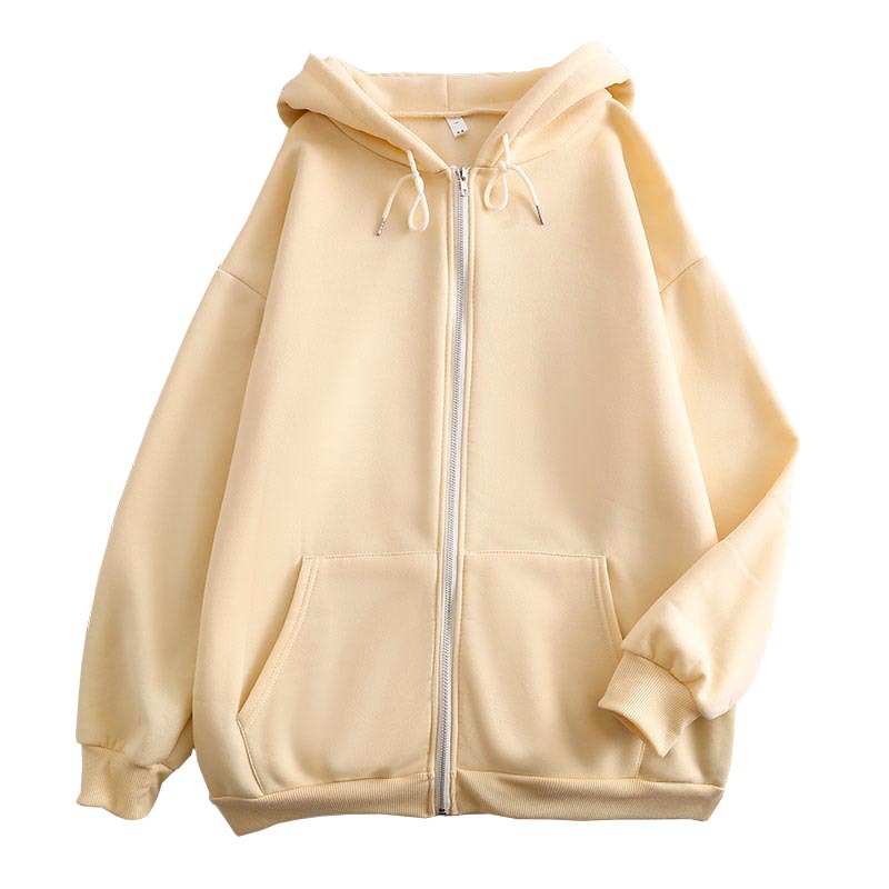 봄가을용 지퍼 솔리드 컬러 후드티 루즈핏 지퍼 가디건  - Embroidery Zip Up Hoodie 리뷰 및 가격