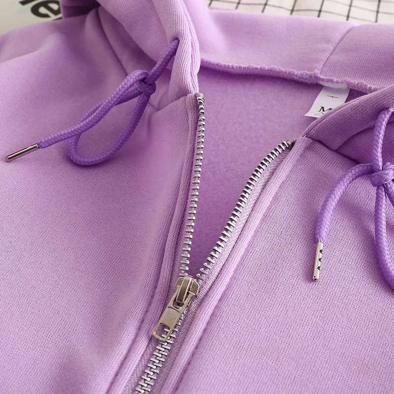 봄가을용 지퍼 솔리드 컬러 후드티 루즈핏 지퍼 가디건  - Embroidery Zip Up Hoodie 리뷰 및 가격