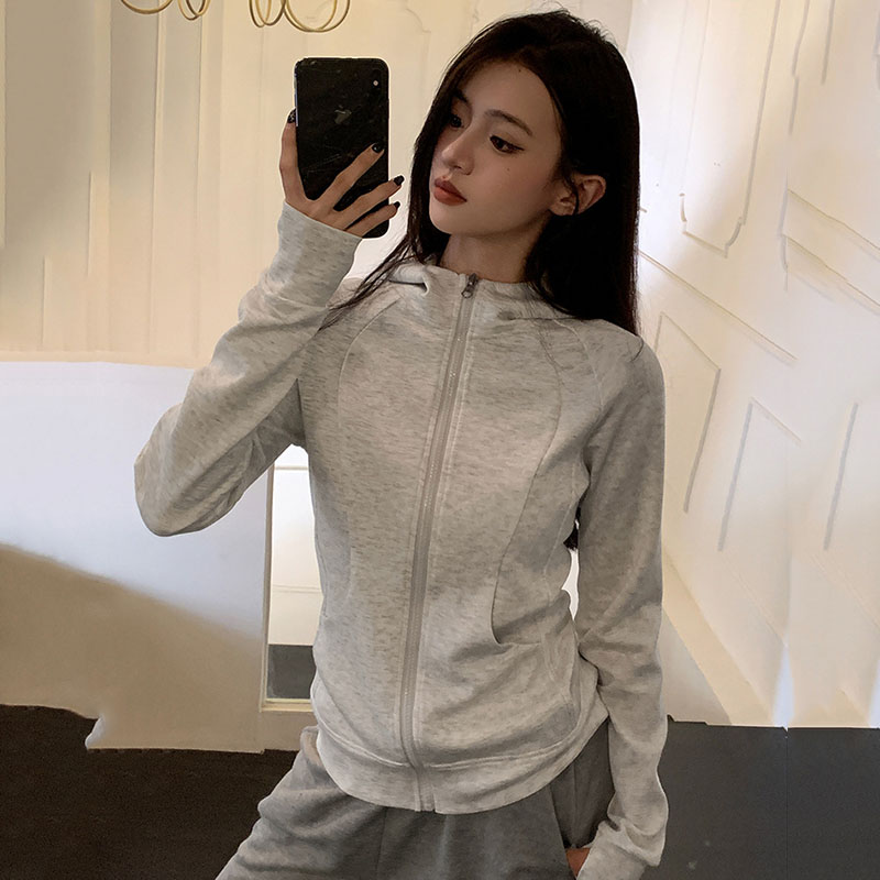 2026 가을 새로운 후드 스포츠 자켓 여성 한국어 슬 - Embroidery Zip Up Hoodie 리뷰 및 가격