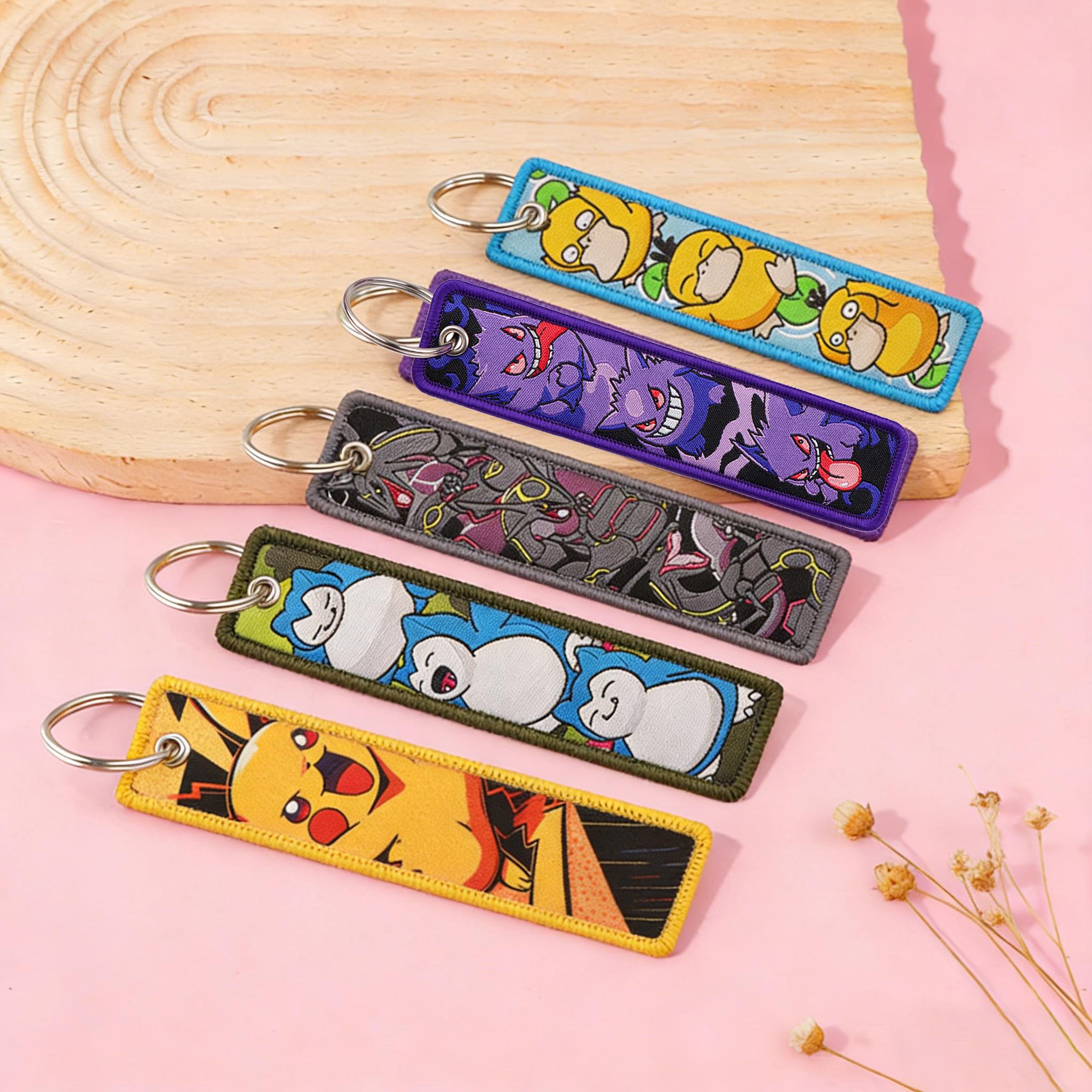 귀여운 오리 자수 키체인, 배낭, 자동차 장식용 팬 선 - Embroidery Keychain 리뷰 및 가격