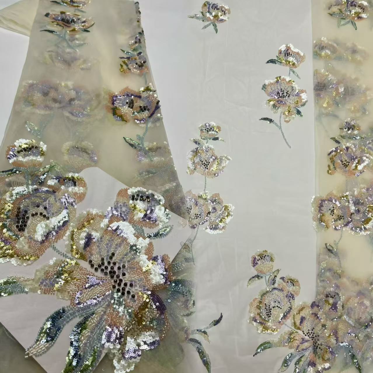 새로운 나이지리아 레이스 원단, 고품질 꽃 자수 네트  - Embroidery Net Fabric 리뷰 및 가격