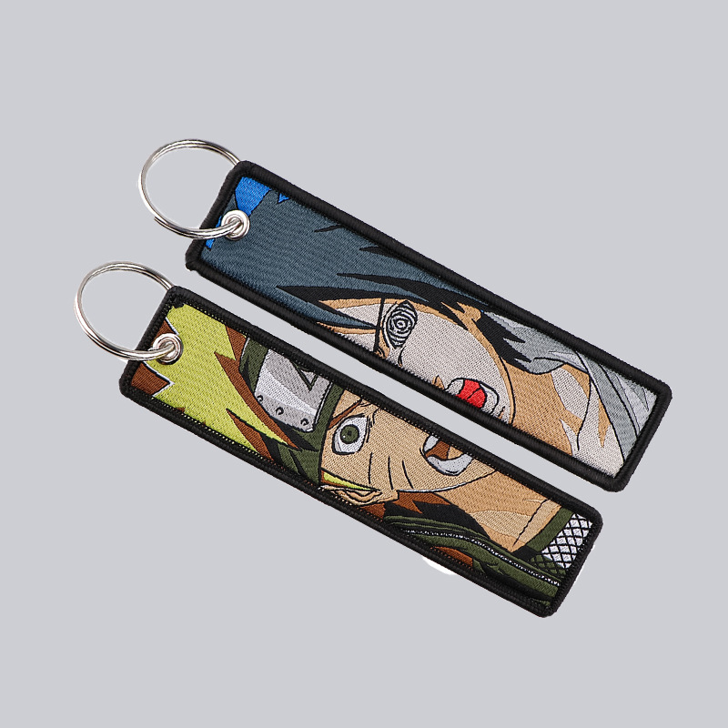 애니메이션 나루토 자수 열쇠고리 멋진 키 태그 여성용  - Embroidery Keychain 리뷰 및 가격