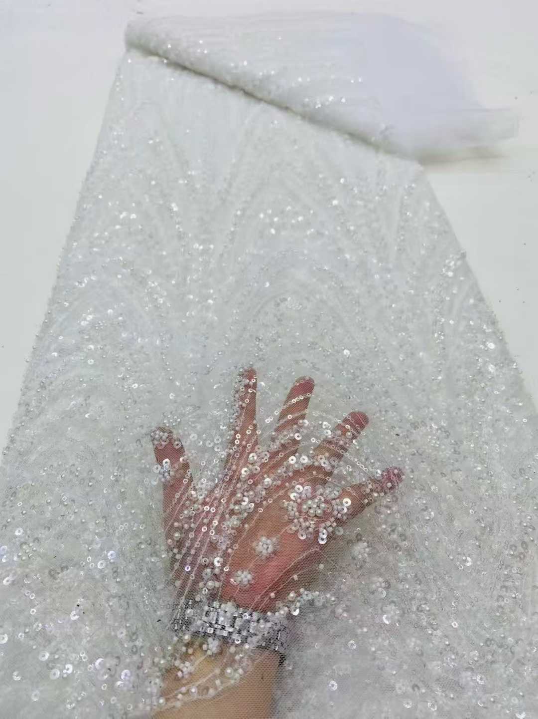 2026 아프리카 나이지리아 고품질 스팽글 비즈 튤 레 - Embroidery Net Fabric 리뷰 및 가격