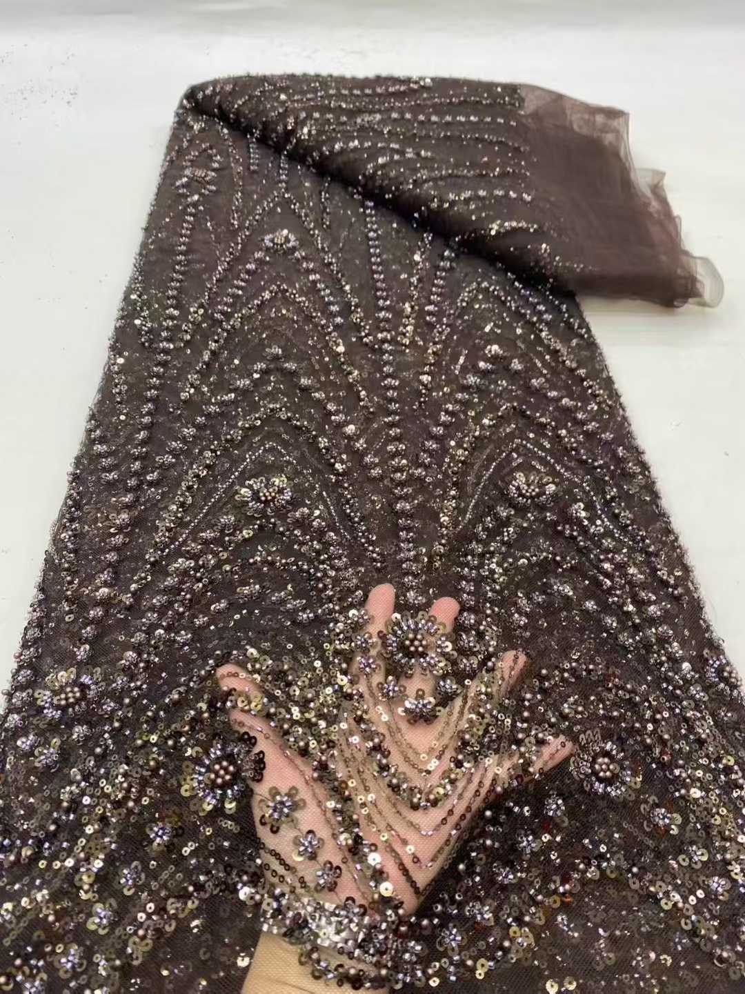 2026 아프리카 나이지리아 고품질 스팽글 비즈 튤 레 - Embroidery Net Fabric 리뷰 및 가격