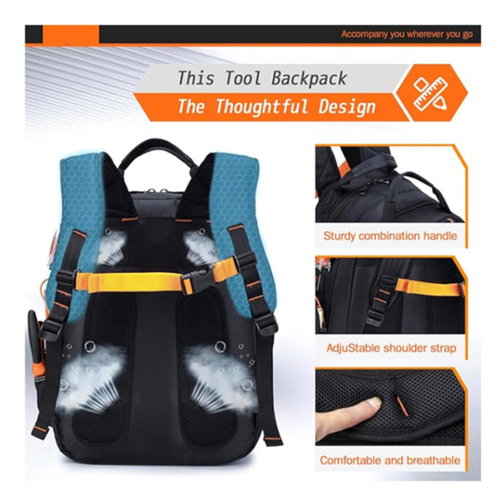두꺼운 내마모성 백팩 방수 헤비 듀티 공구 키트 노트북 - Embroidery Backpack Kit 리뷰 및 가격
