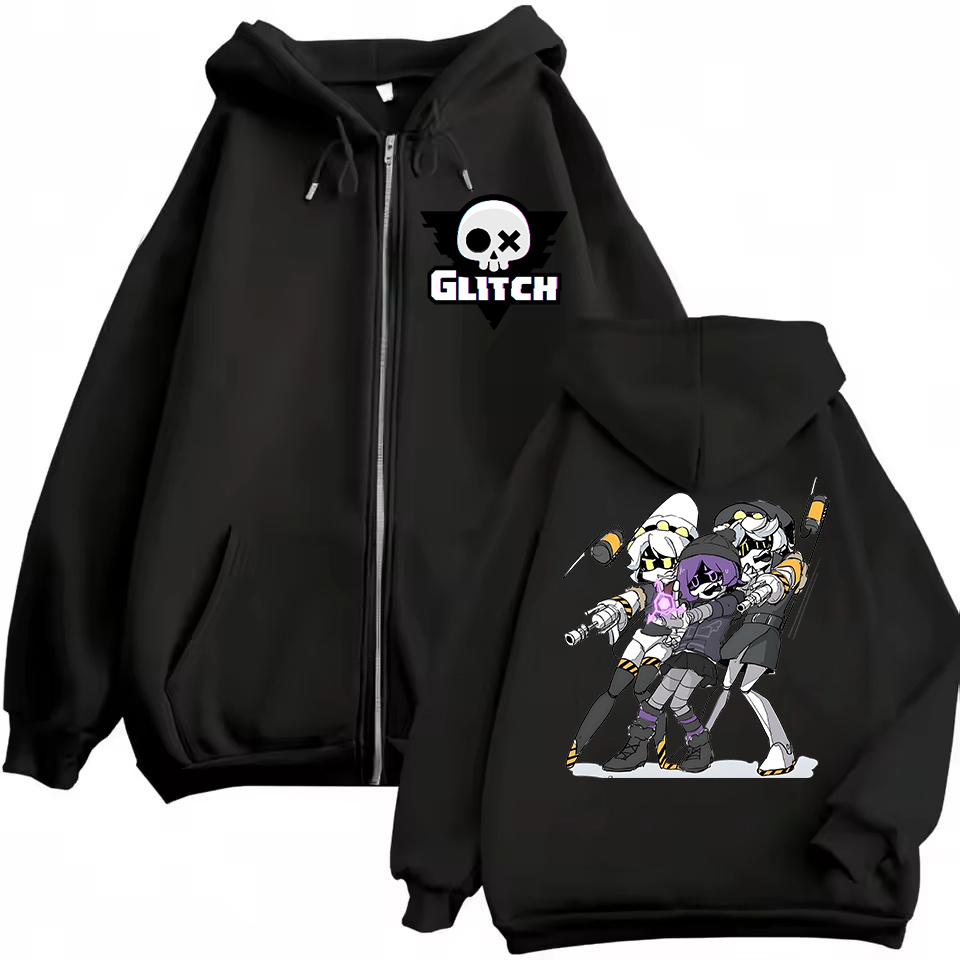 애니메이션 머더 드론즈 지퍼 후드티 만화 우지와 Z 패 - Embroidery Zip Up Hoodie 리뷰 및 가격