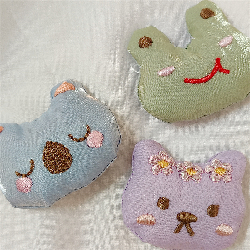 5PCS 새로운 자수 토끼 개구리 곰 패브릭 액세서리  - Embroidery Rabbit 리뷰 및 가격