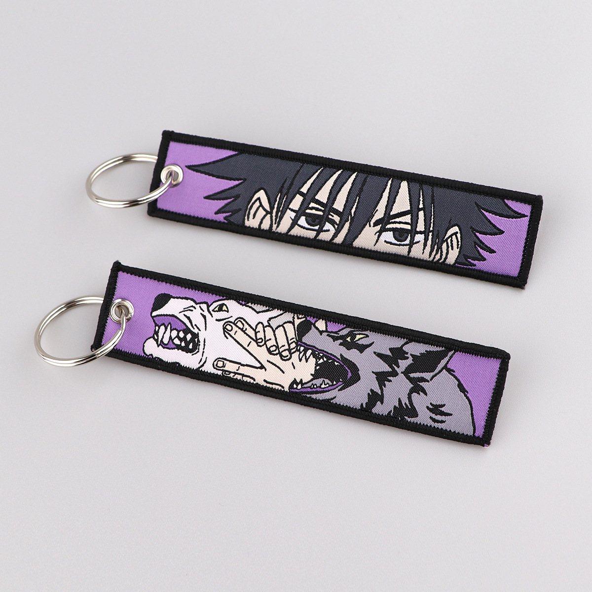 애니메이션 멋진 사토루 고죠 자수 키체인 키 태그 오토 - Embroidery Keychain 리뷰 및 가격