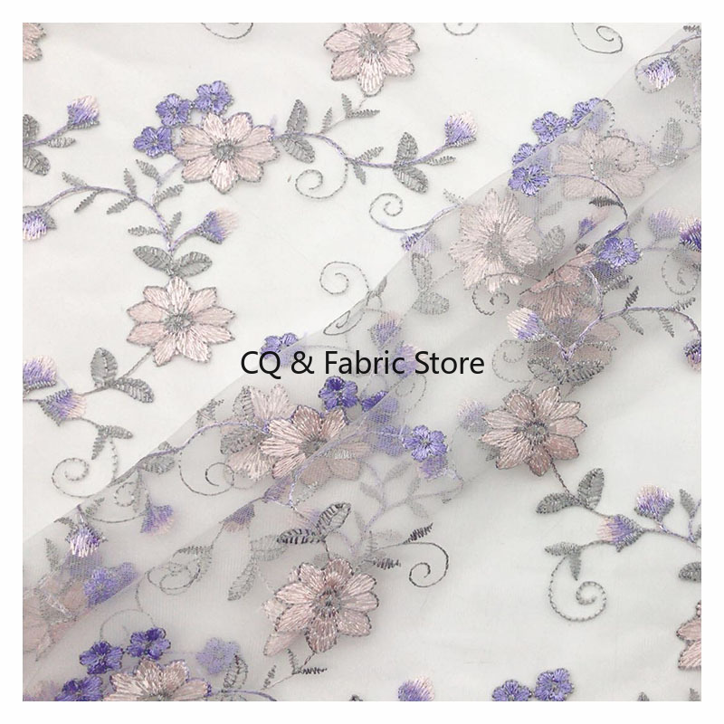 1미터/묶음 135cm DIY 망사 자수 메쉬 레이스  - Embroidery Net Fabric 리뷰 및 가격